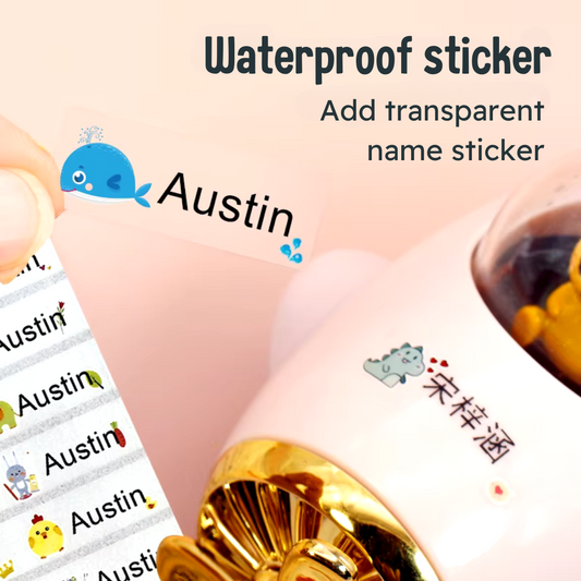 Pegatinas Personalizables con Fondo Transparente Premium -  A Prueba de Agua