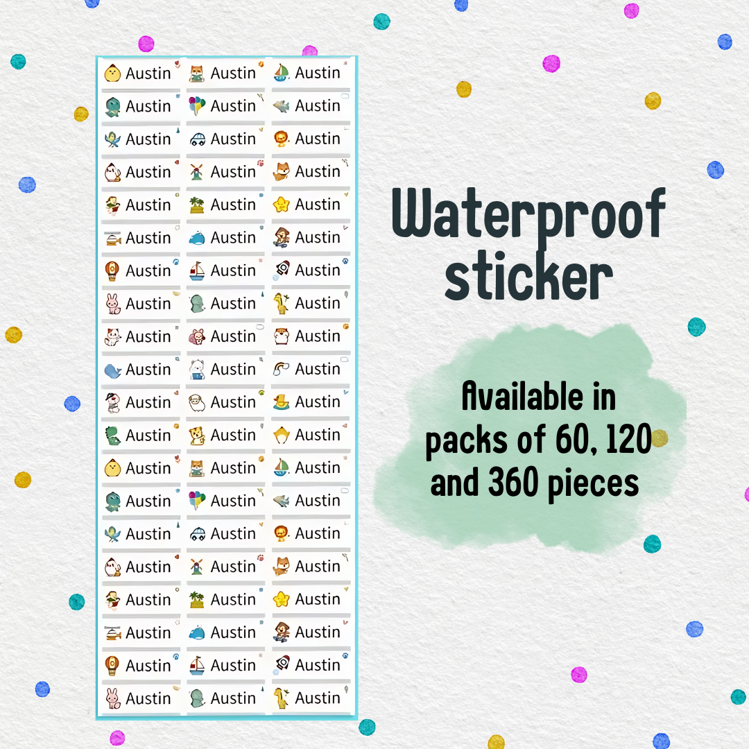 Premium Customizable Stickers with Transparent Background - Waterproof