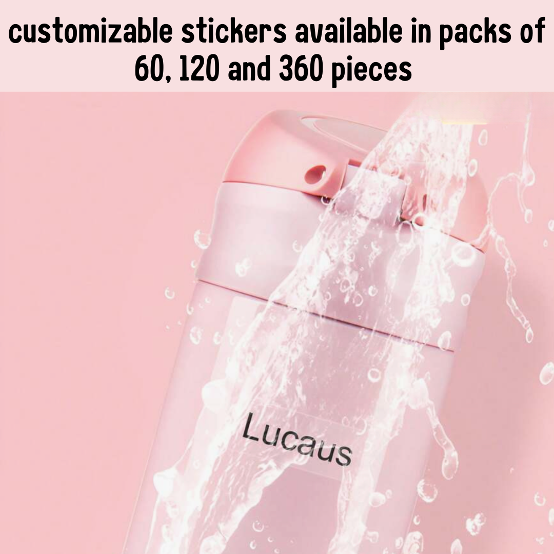 Basic Customizable Stickers with Transparent Background - Waterproof