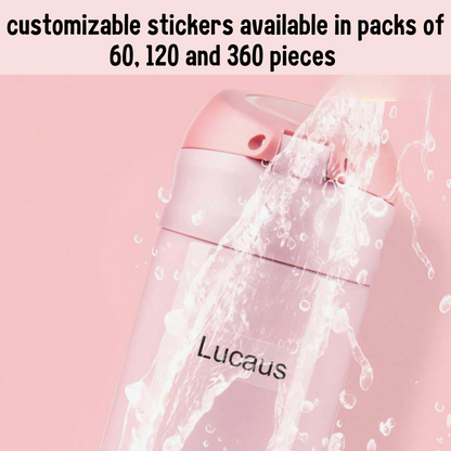 Basic Customizable Stickers with Transparent Background - Waterproof